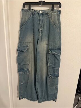 Krew my Blue Denim Cargo Pants